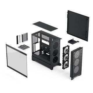 Fractal Design Pop 2 Air RGB Midi Tower ohne Netzteil schwarz