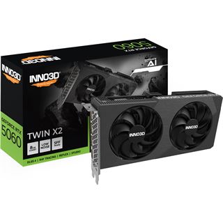 8GB INNO3D GeForce RTX 5060 Twin X2 OC V2 Aktiv PCIe 5.0 x16 (x8)