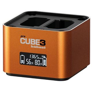 H&auml;hnel Doppelladeger&auml;t Pro Cube 3 - Sony mit LCD-Display