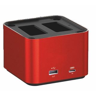 H&auml;hnel Doppelladeger&auml;t Pro Cube 3 - Canon mit LCD-Display