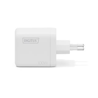 Digitus USB-Ladeger&auml;t GaN 100W, 2x USB-C, 1x USB-A wei&szlig;