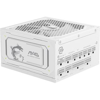 1000 Watt MSI MAG A1000GL White Modular 80+ Gold