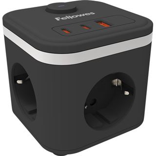 (&euro;9,73*/1m) 2.00m Fellowes GmbH Power Cube Steckdosenw&uuml;rfel