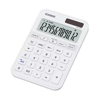 CASIO MS-20YC-WE Taschenrechner wei&szlig;
