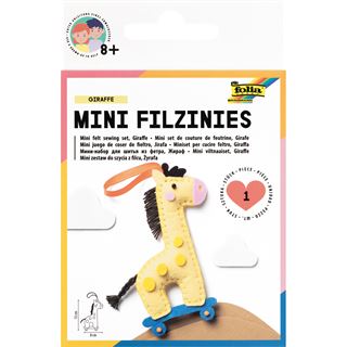 folia N&auml;hset Mini Filzinies GIRAFFE gelb