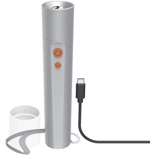 hama FL350-C LED Taschenlampe silber 17,5 cm, 1 St.