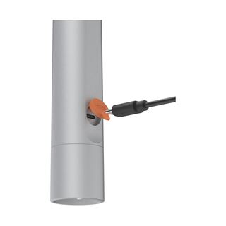 hama FL350-C LED Taschenlampe silber 17,5 cm, 1 St.