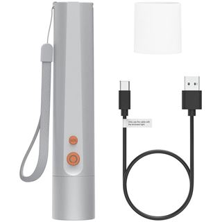 hama FL350-C LED Taschenlampe silber 17,5 cm, 1 St.