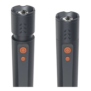 hama FLX1200-C LED Taschenlampe grau 21,0 cm, bis zu 1200 Lumen, 1 St.