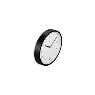hama Wanduhr Capri wei&szlig; schwarz Kunststoff, &Oslash; 25,0 cm