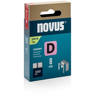 novus Tackerklammern 53F Flachdraht 8 mm, 1.200 St.