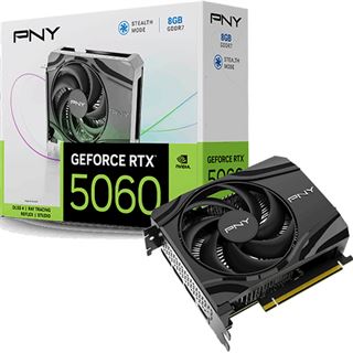 8GB PNY GeForce RTX 5060 Single Fan Aktiv PCIe 5.0 x16 (x8) (Retail)