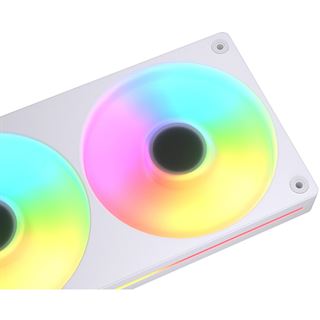 243,6x125x25mm Cougar Cougar Unity 240 ARGB Reversed wei&szlig; 2x