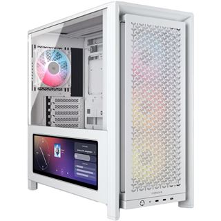 Corsair Frame 4000D LCD RS ARGB Midi Tower ohne Netzteil weiss