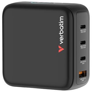 Verbatim Mini GaN Charger 4 Port 140W w Display (EU/UK/US)