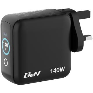 Verbatim Mini GaN Charger 4 Port 140W w Display (EU/UK/US)