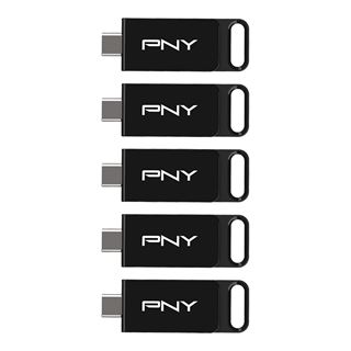 64GB PNY USB-Stick Elite USB 3.2 TYPE-C 5er-Pack retail