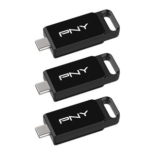128GB PNY USB-Stick Elite USB 3.2 TYPE-C retail 3er-Pack