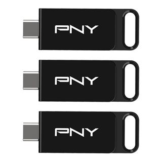 128GB PNY USB-Stick Elite USB 3.2 TYPE-C retail 3er-Pack
