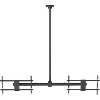 Equip Deckenhalterung 32"-60"/2TFT 40Kg Manu Dual-Screen sw