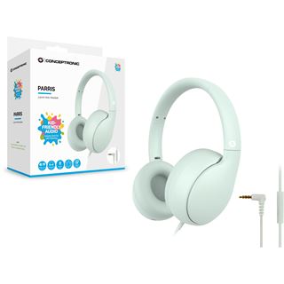 Conceptronic Kids Headset +Schalter 85dB 1.60m gn