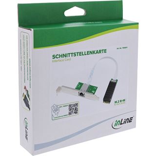InLine Schnittstellenkarte, M.2 B+M zu 10 Gb/s RJ45