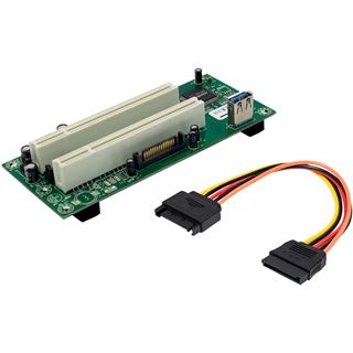 InLine Schnittstellenkarte, PCIe x1 zu 2x PCI 32-Bit, inkl. 60 cm
