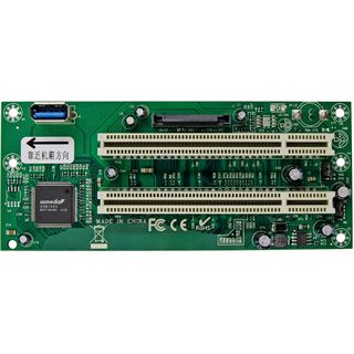 InLine Schnittstellenkarte, PCIe x1 zu 2x PCI 32-Bit, inkl. 60 cm