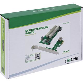 InLine Schnittstellenkarte, PCIe x1 zu 2x PCI 32-Bit, inkl. 60 cm