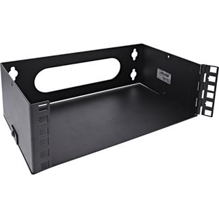 InLine 10" Mini Rack zur Wandmontage, 2HE, 15,2cm Tiefe, schwarz