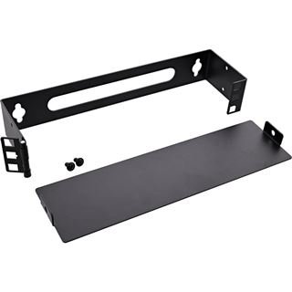 InLine 10" Mini Rack zur Wandmontage, 1HE, 7,6cm Tiefe, schwarz