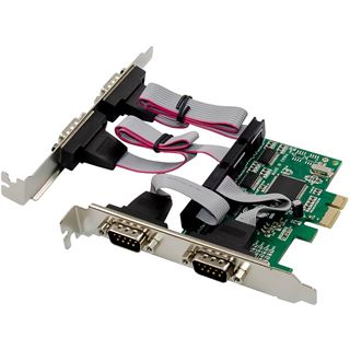 InLine PCIe 4-Port RS-232 Karte, 4x D-Sub 9 Stecker, inkl. Low-Profile