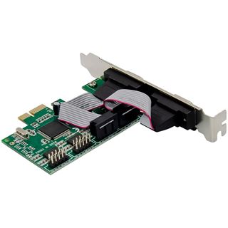 InLine PCIe 4-Port RS-232 Karte, 4x D-Sub 9 Stecker, inkl. Low-Profile