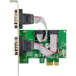 InLine PCIe 2-Port RS-232 Karte, 2x D-Sub 9 Stecker, inkl. Low-Profile