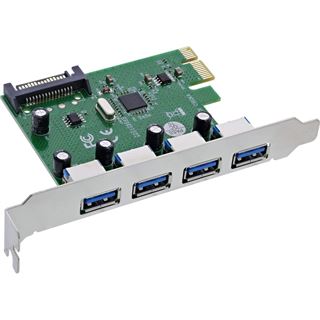 InLine Schnittstellenkarte, 4x USB-A 3.2 Gen. 1, PCIe x1