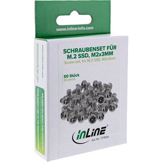 InLine 50er Pack Schraubenset, f&uuml;r M.2 SSD, M2x3mm