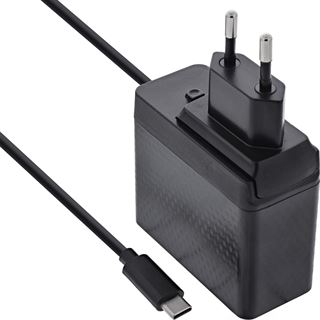 InLine TravelCharge USB-C Netzteil 140W, GaN, festes Kabel, EU/UK/US,