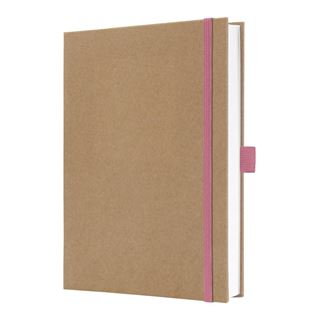 SIGEL Notizbuch Jolie&reg; ca. DIN A5 blanko, braun, rosa Hardcover