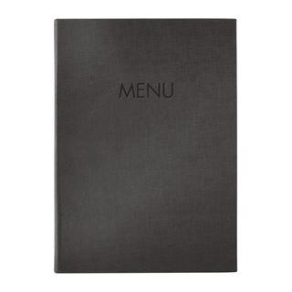 SIGEL Speisekarten-Mappe DIN A4, 2 H&uuml;llen anthrazit, 1 St.