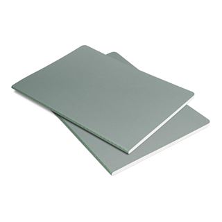 SIGEL Notizhefte Linescape DIN A5 liniert, hellgrau, neon-gr&uuml;n