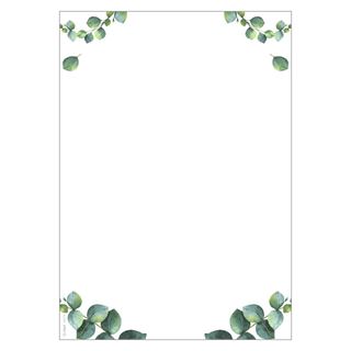 SIGEL Motivpapier wei&szlig;/gr&uuml;n DIN A4 90 g/m&sup2; 100 Blatt