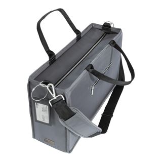 SIGEL Laptoptasche Hot Desking Bag Premium Recycling-PET dunkelgrau