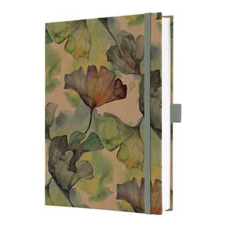 SIGEL Notizbuch Jolie&reg; ca. DIN A5 liniert, gelb, gr&uuml;n, braun