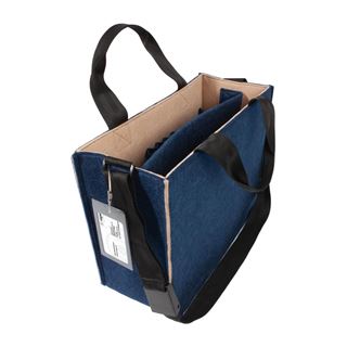 SIGEL Laptoptasche Hot Desking Bag Bicolor Recycling-PET dunkelblau,