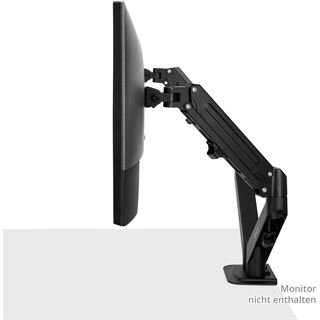 Lindy Dual Mount Desktop Gasfederarm - Schwarz