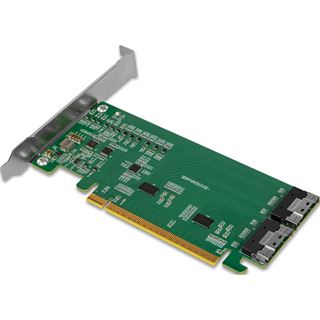 ICY Dock Adapter 2x SlimSAS 8i to PCIe Adapter with Redriver