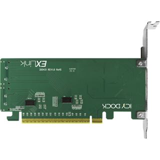ICY Dock Adapter 2x SlimSAS 8i to PCIe Adapter with Redriver