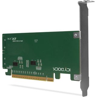 ICY Dock Adapter 2x SlimSAS 8i to PCIe Adapter with Redriver