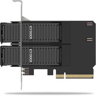 ICY Dock Adapter 2x M.2 NVMe to PCIe 4.0 x8 card bifurcation
