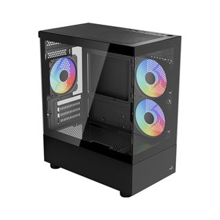 AeroCool Viewport Mini V4 Mini Tower ohne Netzteil schwarz